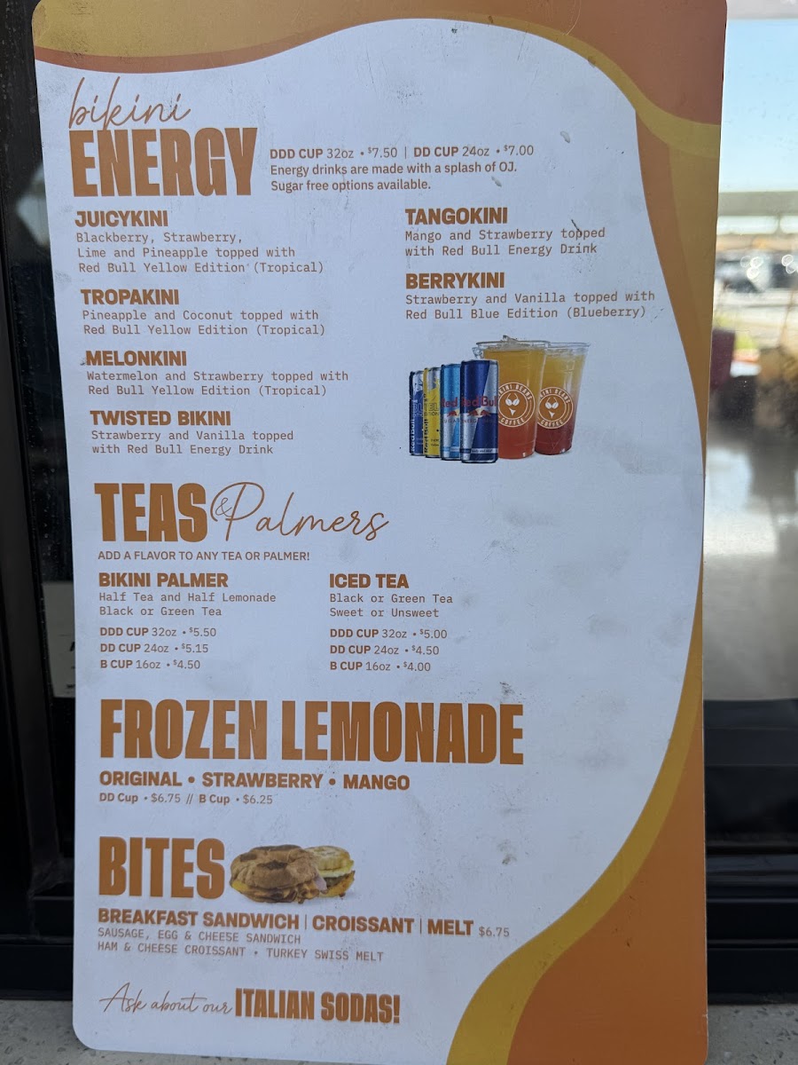Bikini Beans Coffee Menu - Image 2