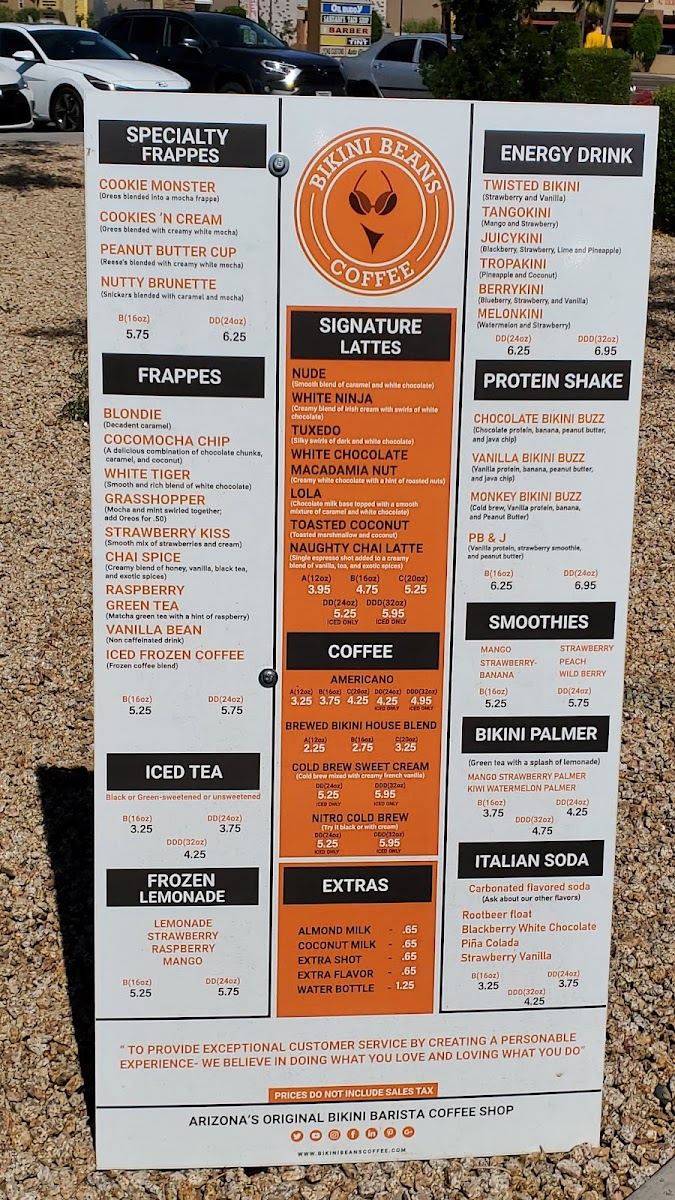 Bikini Beans Coffee Menu - Image 4